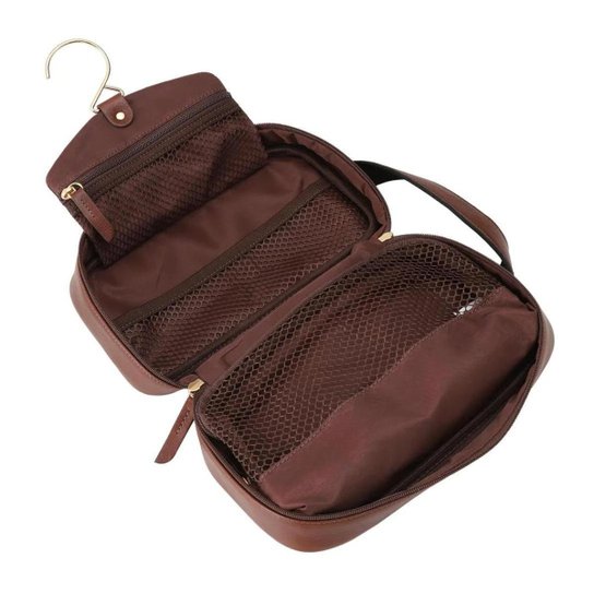 Necessaire de Couro São Paulo Café