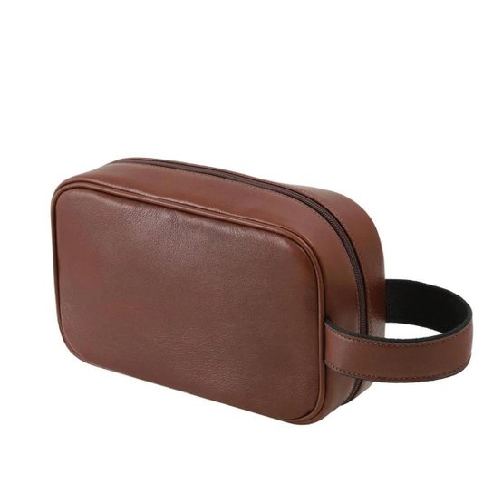 Necessaire de Couro São Paulo Café