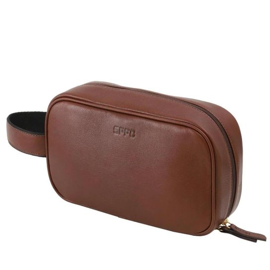 Necessaire de Couro São Paulo Café