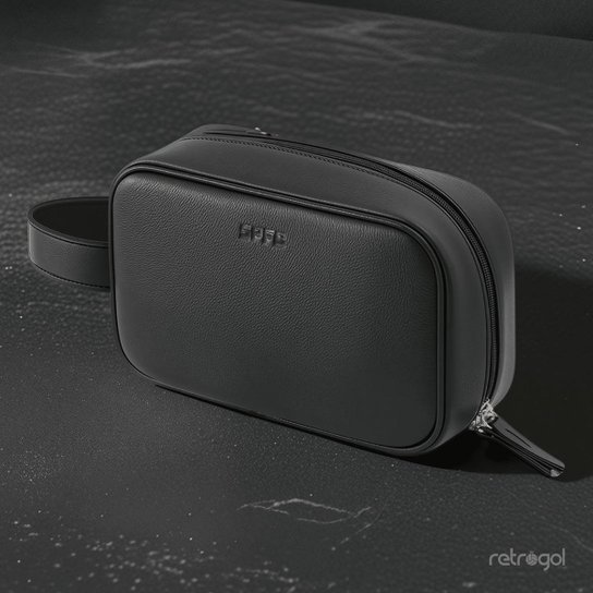 Necessaire de Couro São Paulo Preto