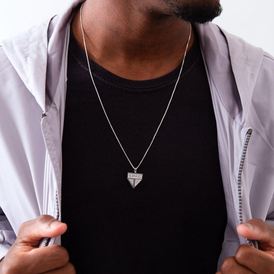 Pingente São Paulo Escudo em Prata 925