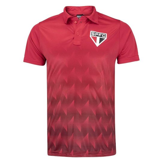 Polo São Paulo Oflen Spfc Vermelha Camisa Oficial
