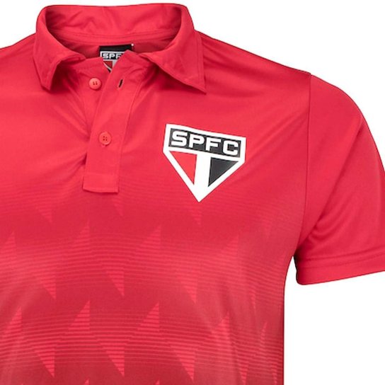 Polo São Paulo Oflen Spfc Vermelha Camisa Oficial