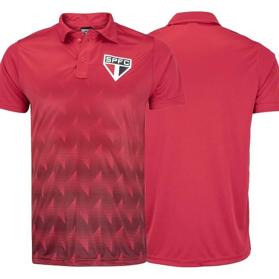 Polo São Paulo Oflen Spfc Vermelha Camisa Oficial