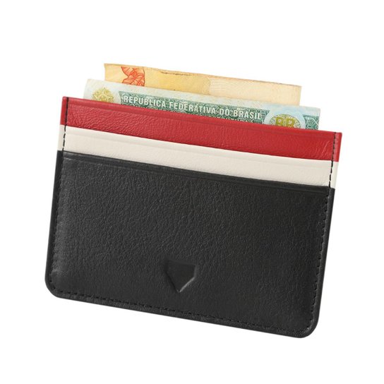 Porta Cartão de Couro São Paulo F.C. 0001 Produto Oficial