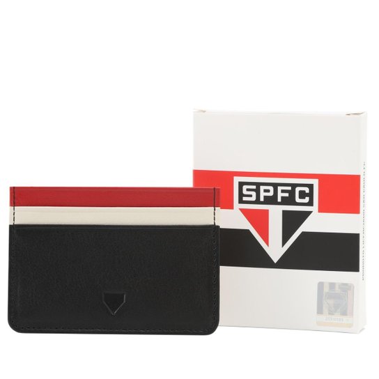 Porta Cartão de Couro São Paulo F.C. 0001 Produto Oficial