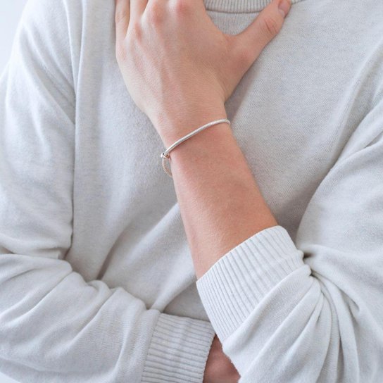 Pulseira em Prata 925 Com Fecho de Segurança