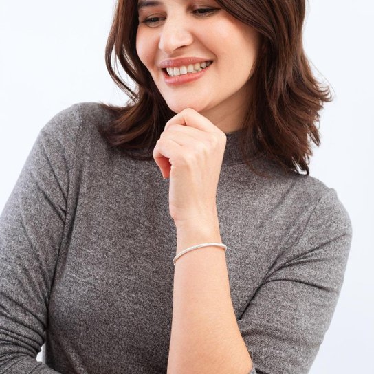 Pulseira em Prata 925 Com Fecho de Segurança