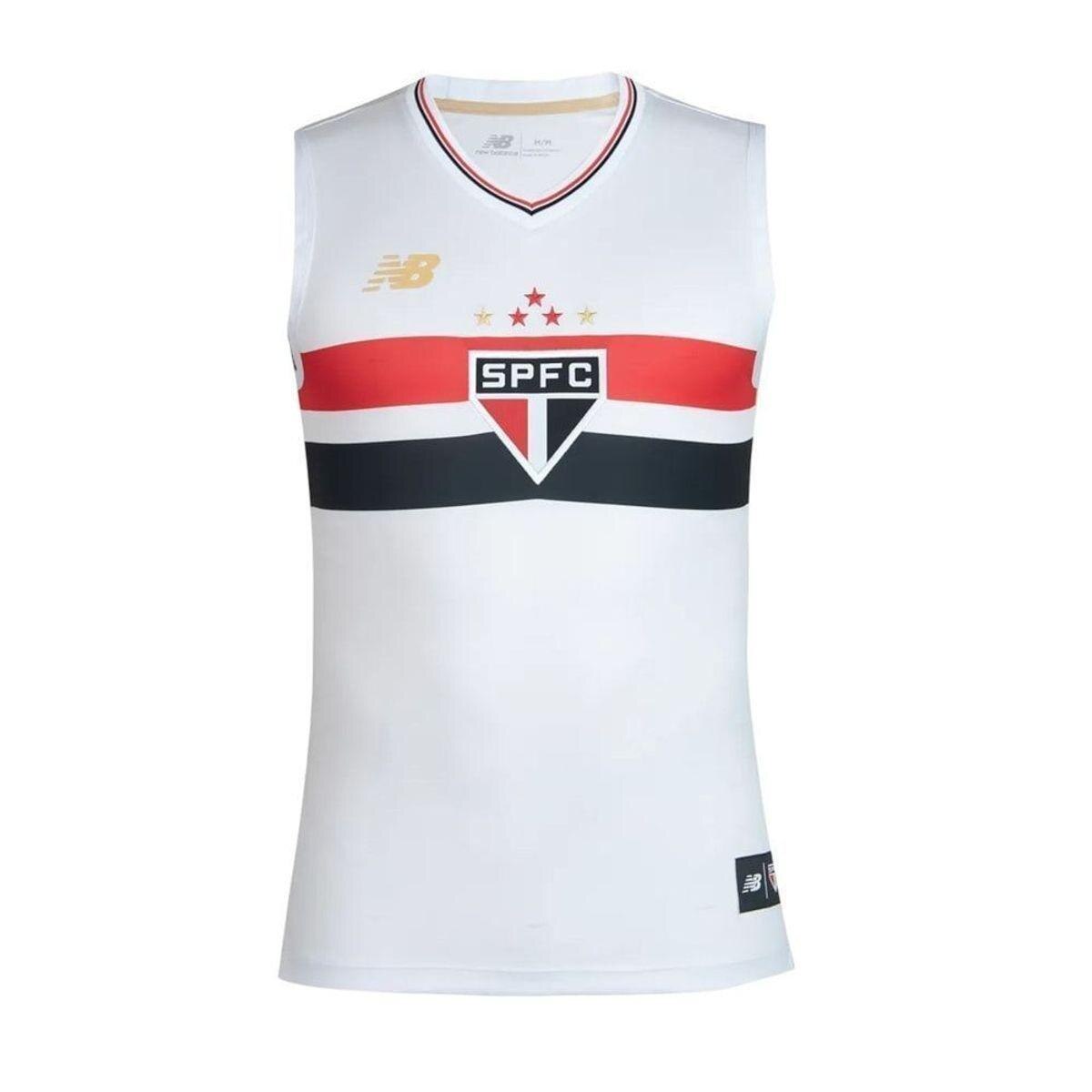 Regata New Balance São Paulo Home 2025/26 Torcedor Masculina - Branco 3GG