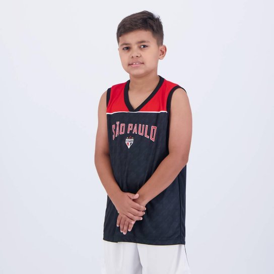 Regata São Paulo University Infantil Preta