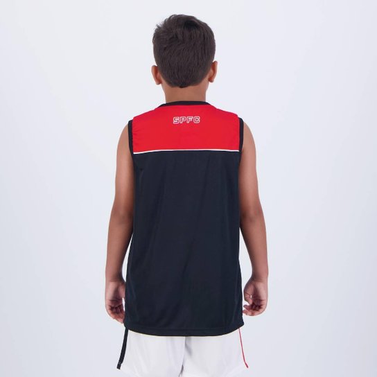 Regata São Paulo University Infantil Preta