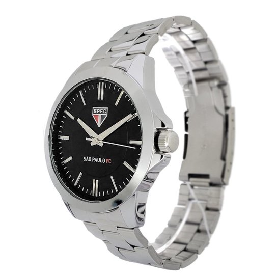 Relógio São Paulo FC Oficial Aço Masculino SPFC-002-1