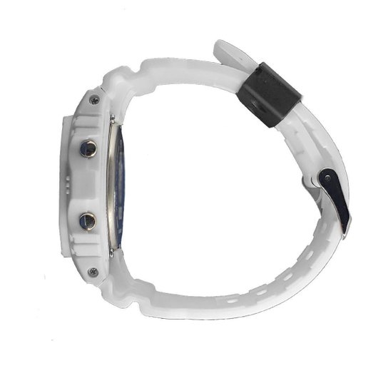 Relógio São Paulo FC Oficial Digital Esportivo Branco SPFC-DIGI1-1