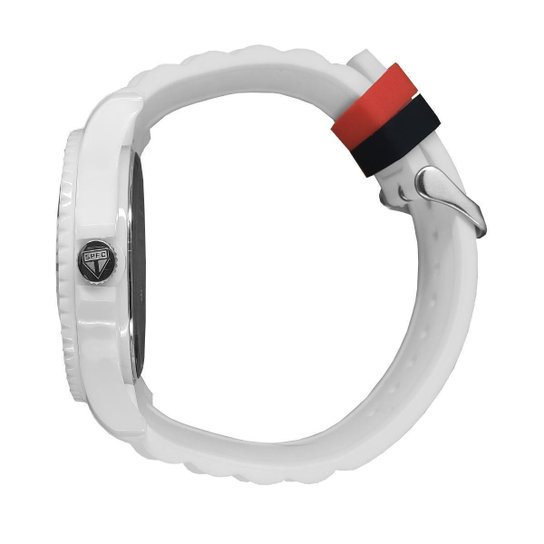 Relógio São Paulo FC Oficial Masculino Branco SPFC-001-2