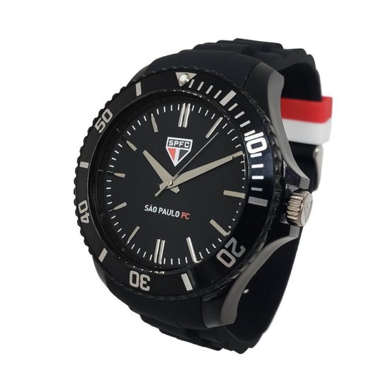 Relógio São Paulo FC Oficial Masculino Preto SPFC-004-2