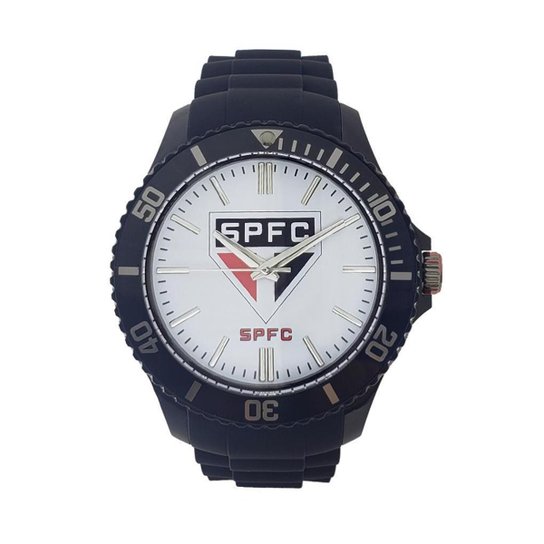 Relógio São Paulo FC Oficial Masculino Preto SPFC-004-3