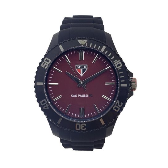 Relógio São Paulo FC Oficial Masculino Preto SPFC-004-4