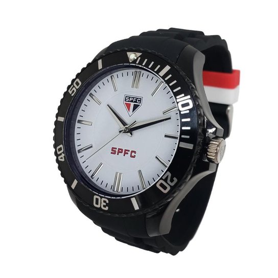 Relógio São Paulo FC Oficial Masculino Preto SPFC-004-5