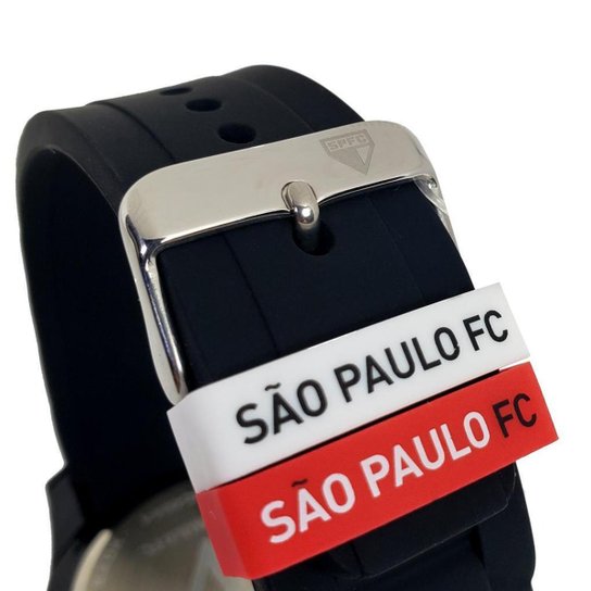 Relógio São Paulo FC Oficial Masculino Preto SPFC-004-5