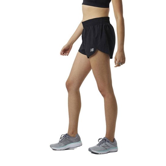 Short New Balance Accelerate Feminino Preto