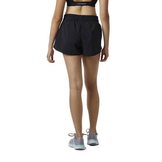 Short New Balance Accelerate Feminino Preto