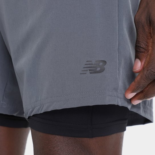 Short New Balance Sport Essentials 2 In 1 Masculino