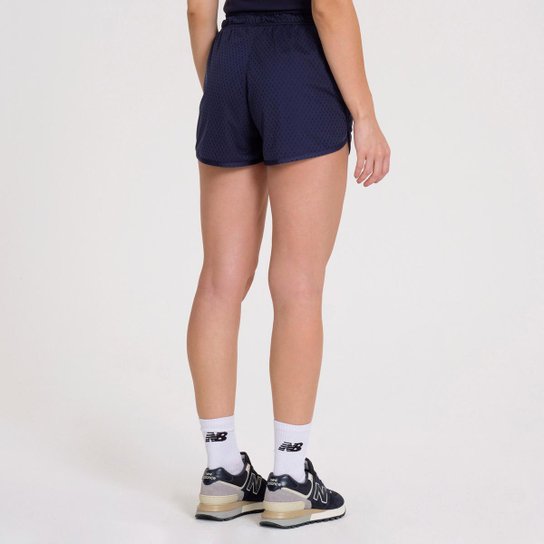 Shorts Mesh Small Logo Feminino Marinho