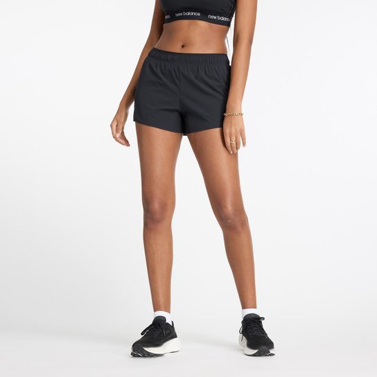 Shorts New Balance Run Club 3" Feminino