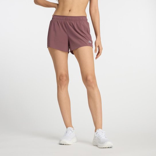 Shorts New Balance Run Club 3" Feminino