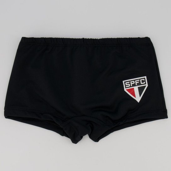 Sunga Boxer São Paulo Essential Infantil Preta