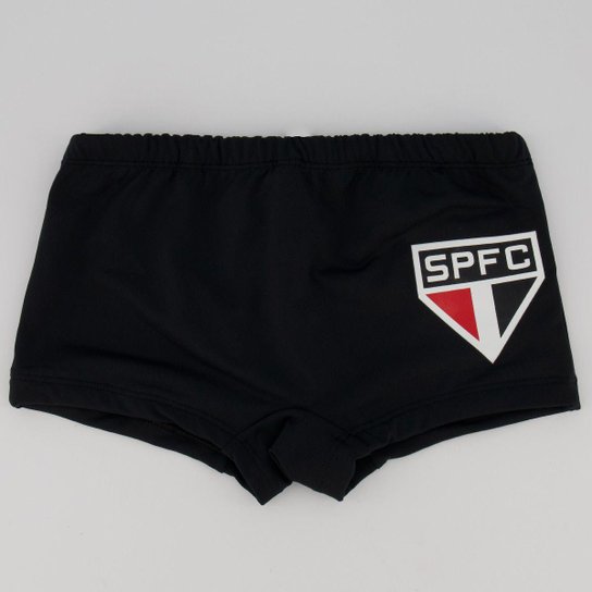 Sunga Boxer São Paulo Essential Juvenil Preta