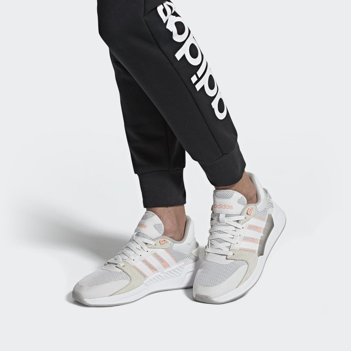 Running Shoes Tenis Adidas Run 90s Feminino Adidas Run 90s Orbit Grey Cloud  White Size Men