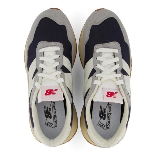 Tênis Casual Masculino New Balance 237 Lifestyle Couro Camurça