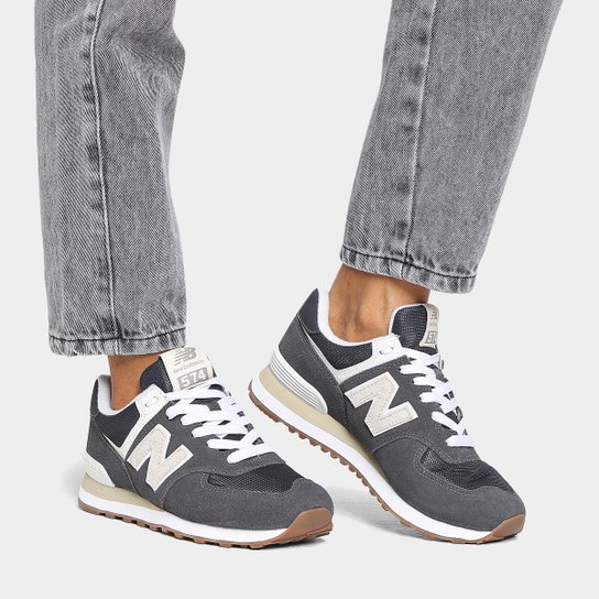 Tênis Couro New Balance 574 V'2 Feminino