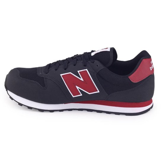 Tênis M New Balance GM500BA2 Lifestyle Casual Preto Vermelho