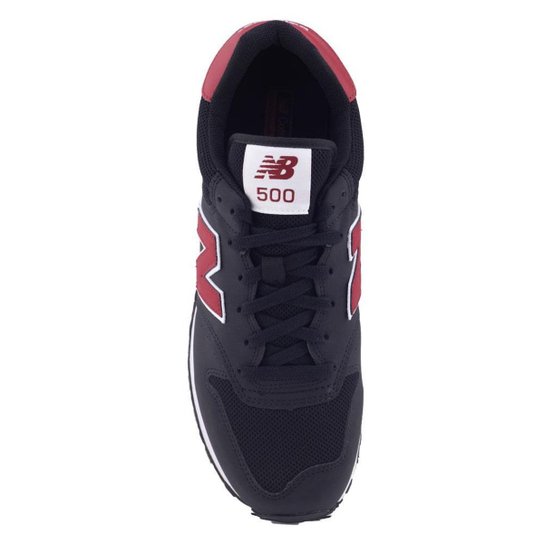 Tênis M New Balance GM500BA2 Lifestyle Casual Preto Vermelho