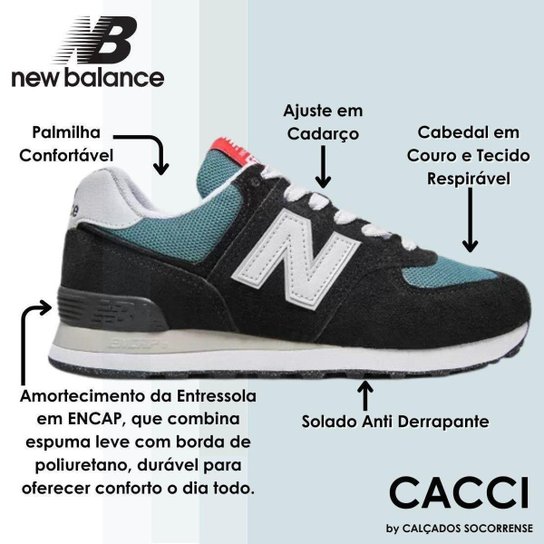 Tenis Masculino Casual Clássico New Balance 574 V2