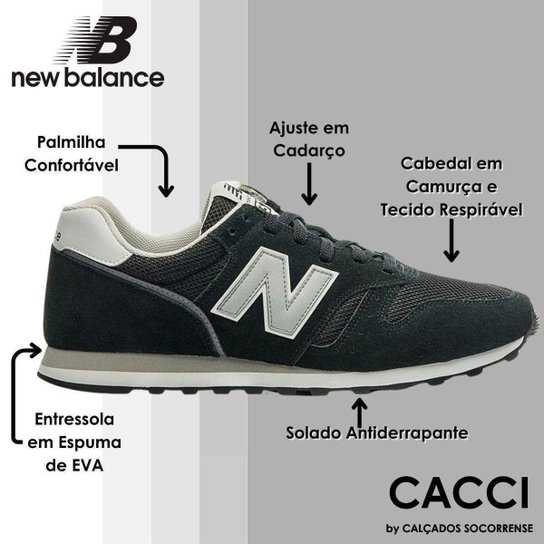 Tenis Masculino Casual Versatil Estiloso New Balance 373 V2