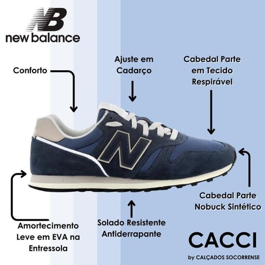 Tenis Masculino Casual Versatil Estiloso New Balance 373 V2