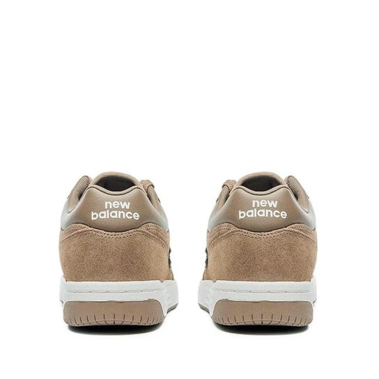 Tênis Masculino New Balance 480L Camurça Marrom Claro