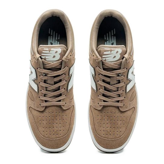 Tênis Masculino New Balance 480L Camurça Marrom Claro