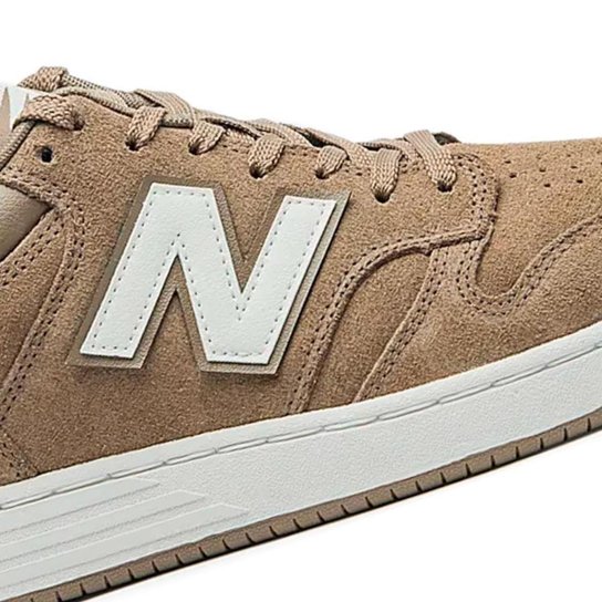 Tênis Masculino New Balance 480L Camurça Marrom Claro