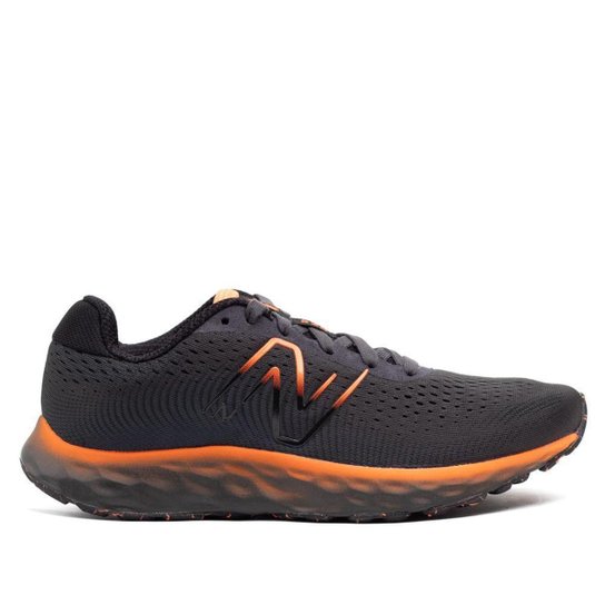 Tênis Masculino New Balance 520 V8 Cinza Escuro/laranja