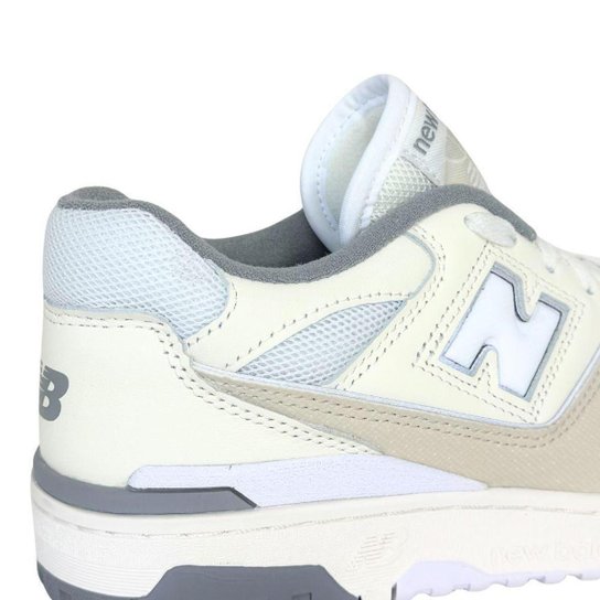 Tênis Masculino New Balance 550 Mesh Branco/Bege