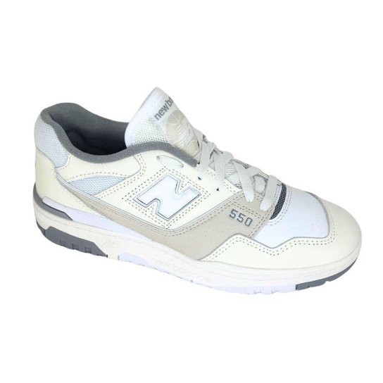 Tênis Masculino New Balance 550 Mesh Branco/Bege