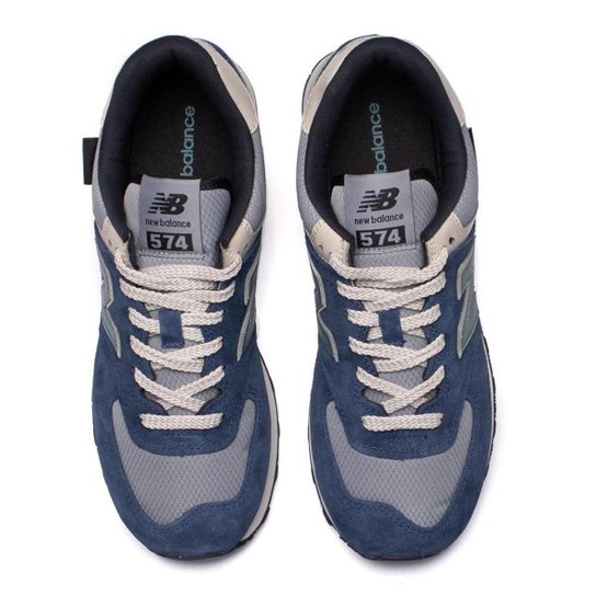 Tênis Masculino New Balance 574 V2 Marinho/Cinza