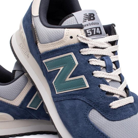 Tênis Masculino New Balance 574 V2 Marinho/Cinza