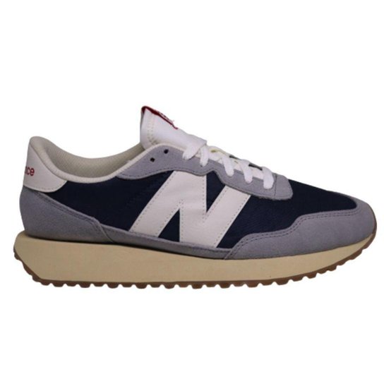 TENIS NEW BALANCE 237V1 MASCULINO-BEGE/GRAFITE