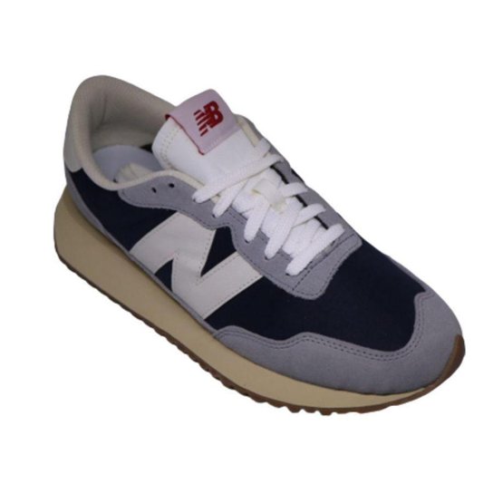 TENIS NEW BALANCE 237V1 MASCULINO-BEGE/GRAFITE