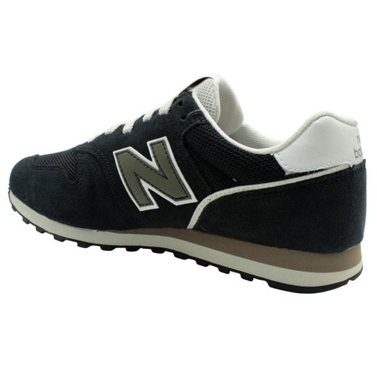 Tênis New Balance 373v2 Preto/Verde Musgo Masculino